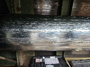 9ｍ油圧シリンダー傷補修